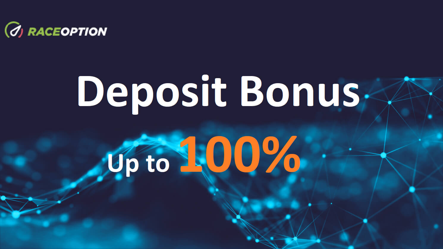 Promoção de depósito Raceoption – Bônus e termos de até 100%